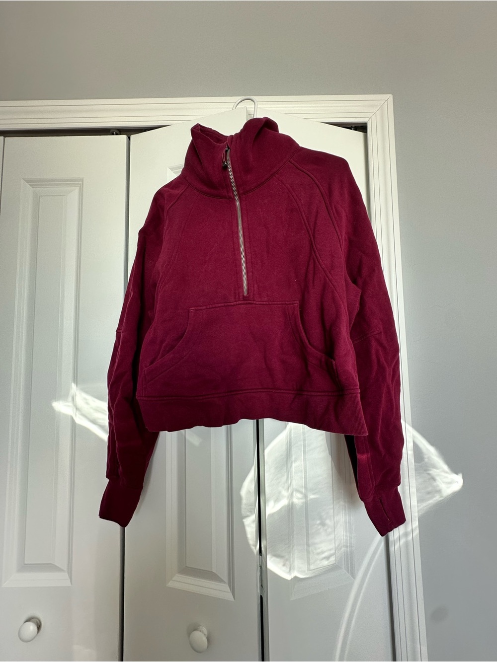 Lululemon Oversized 1/2 Zip Garnet M/L